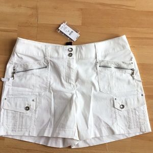 Short with silver embroidery
